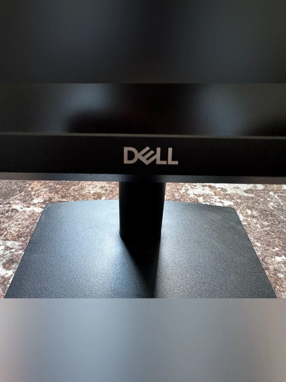 Dell Black Desktop Monitor Rear Panel with Label